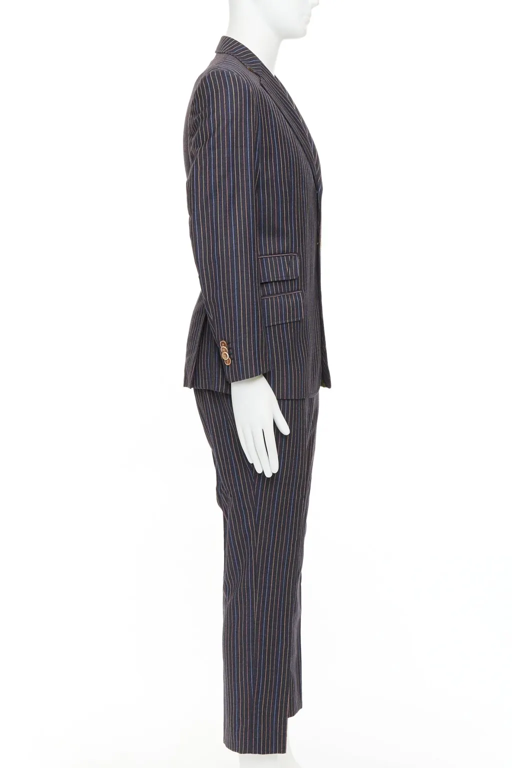 Etro Grey Wool Jacket Grey Wool Very good - Model View