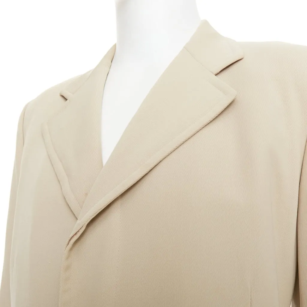 Hermès Beige Wool Coat Beige Wool Fair - Back View