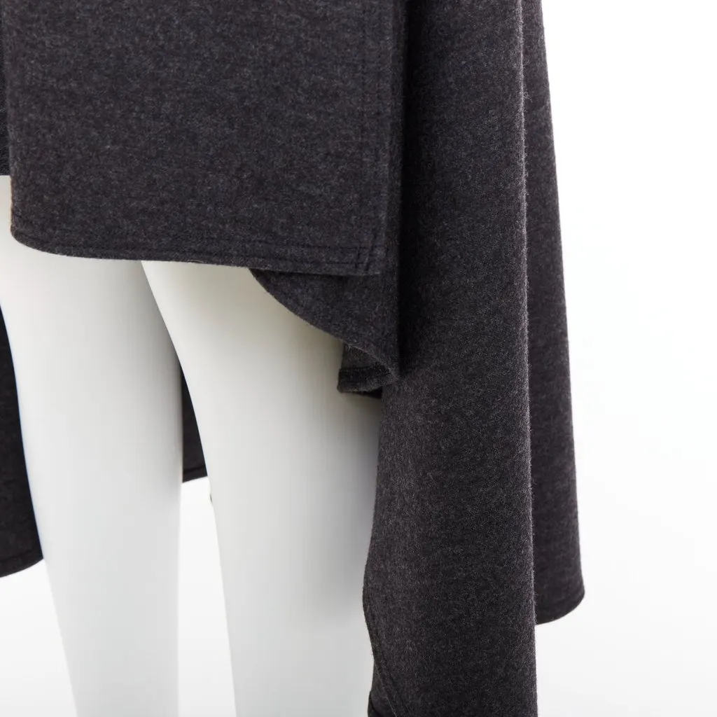 Celine Grey Wool Dress Grey Wool Very good - Back View