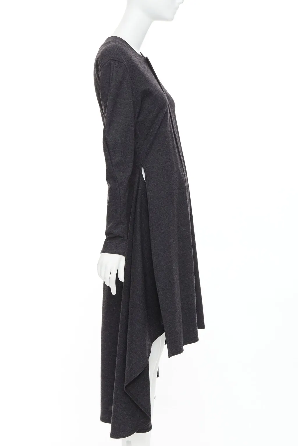 Celine Grey Wool Dress Grey Wool Very good - Model View