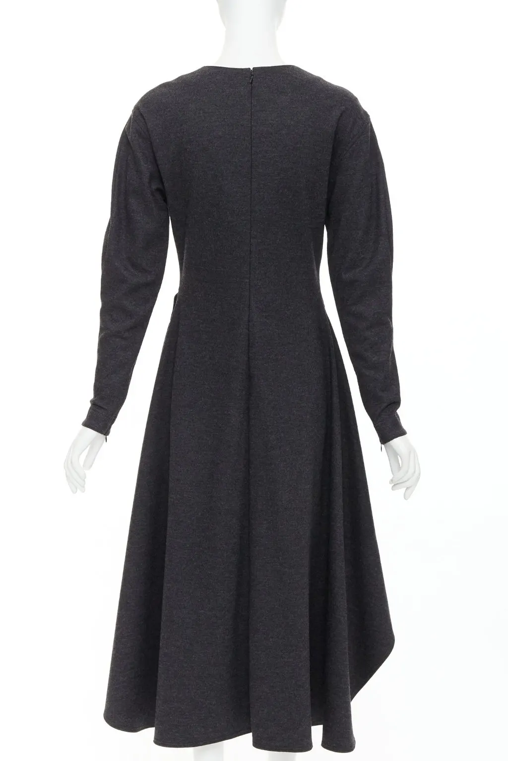 Celine Grey Wool Dress Grey Wool Very good - Box View