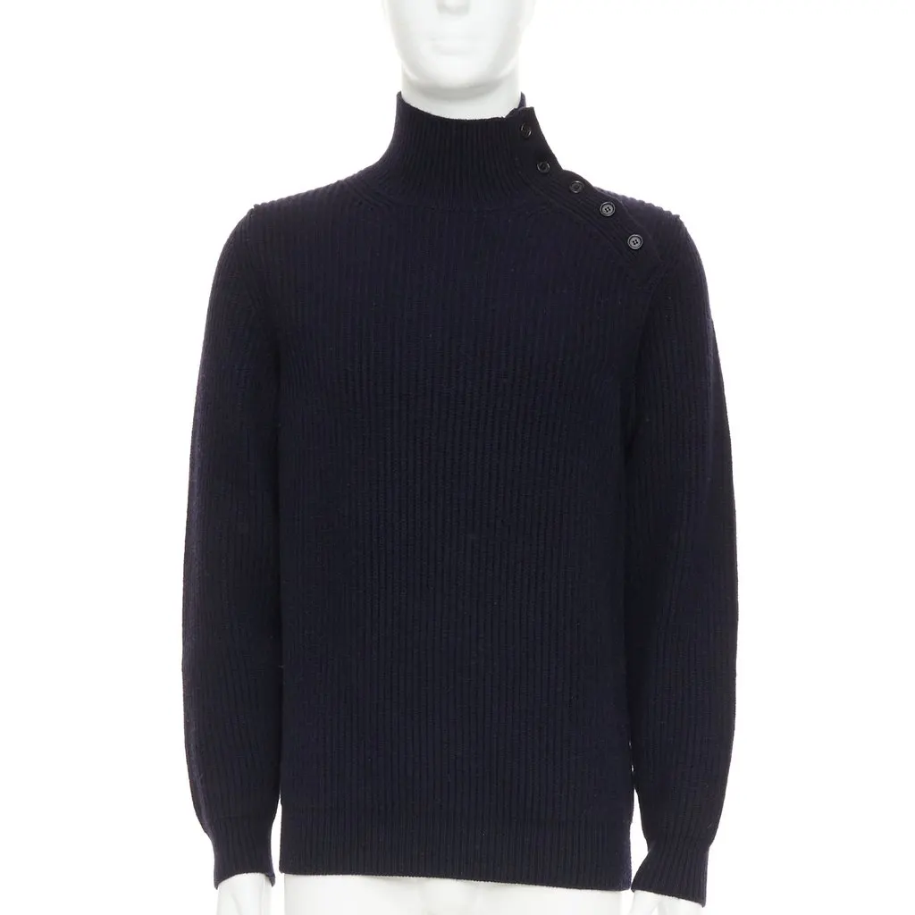 Brioni Navy Cashmere Knitwear Navy Cashmere Very good - Front View