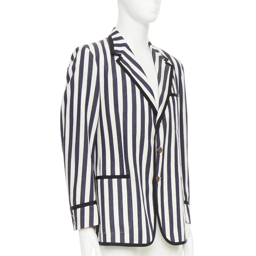 Gucci Navy Cotton Jacket Navy Cotton Very good - Inside View