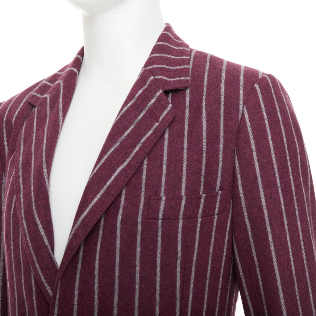 Dolce & Gabbana Burgundy Wool Jacket Burgundy Wool Very good - Back View