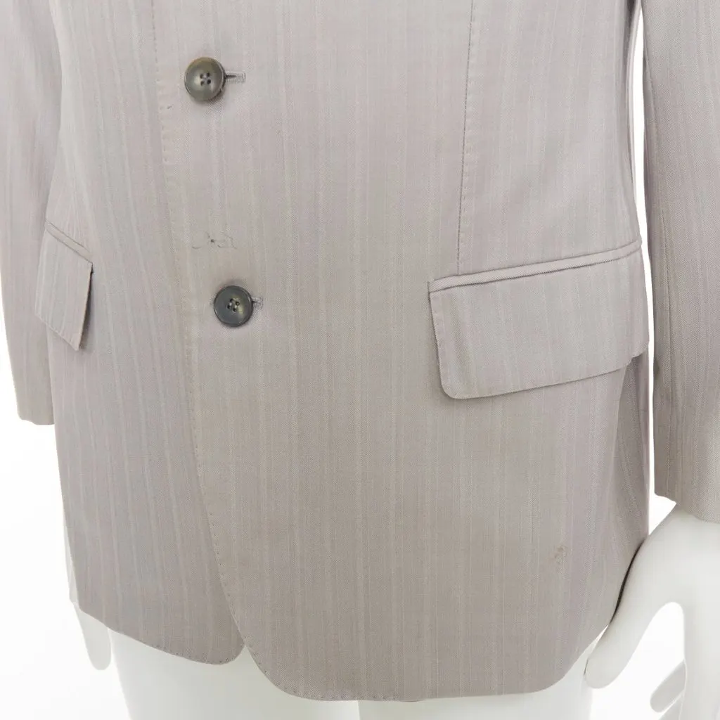 Gucci Grey Wool Jacket Grey Wool Fair - Back View