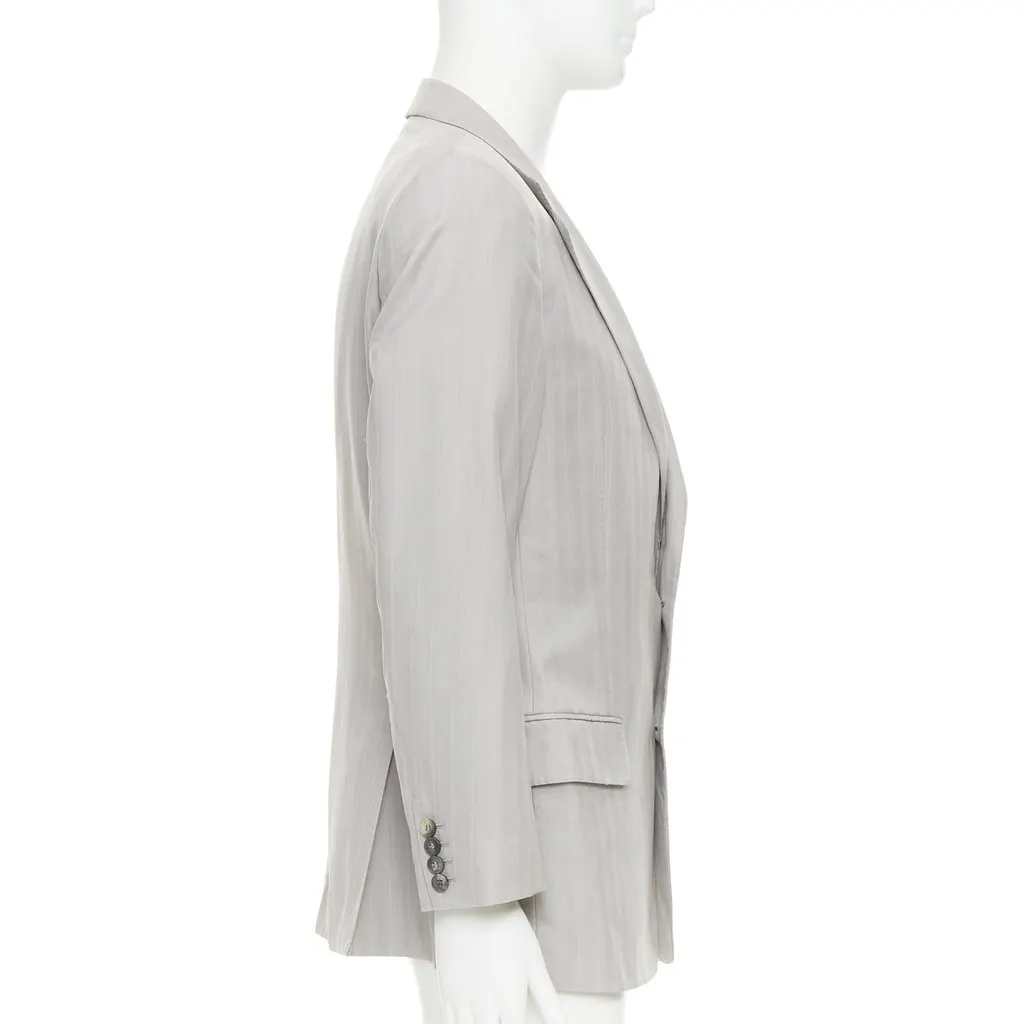 Gucci Grey Wool Jacket Grey Wool Fair - Model View