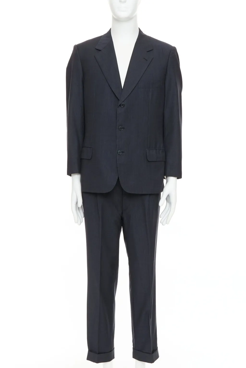 Brioni Cesare Navy Wool Fair - Front View