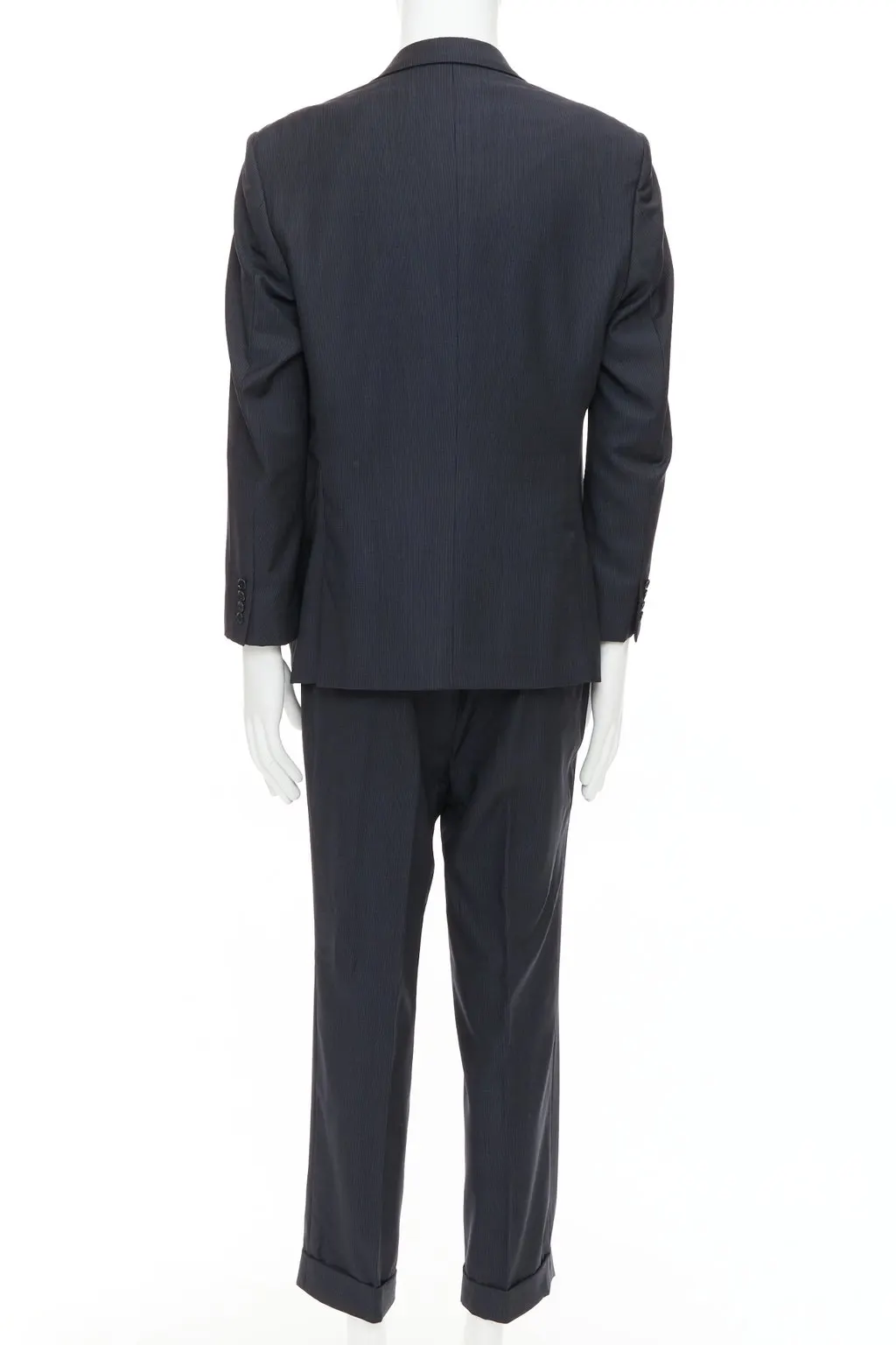 Brioni Cesare Navy Wool Fair - Model View
