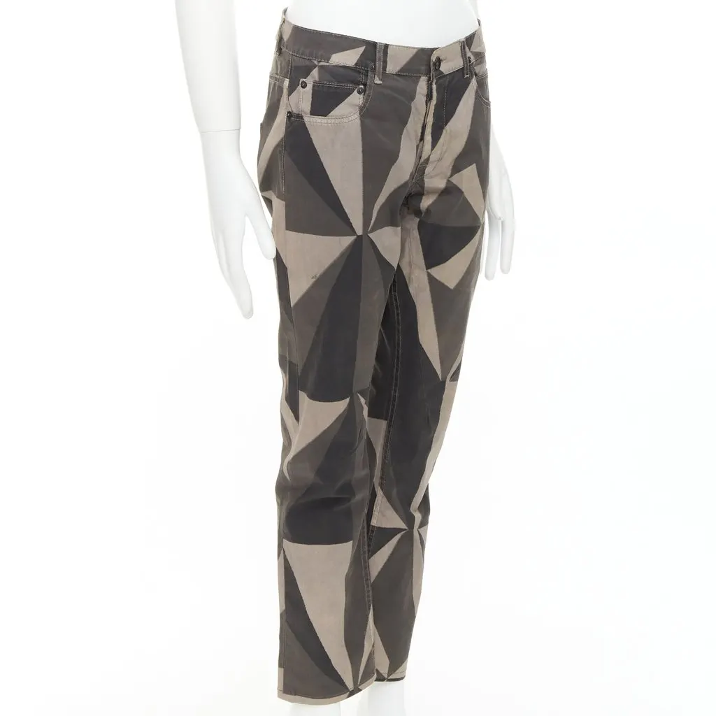 Rick Owens Island Geometric Detroit Khaki Cotton Fair - Inside View