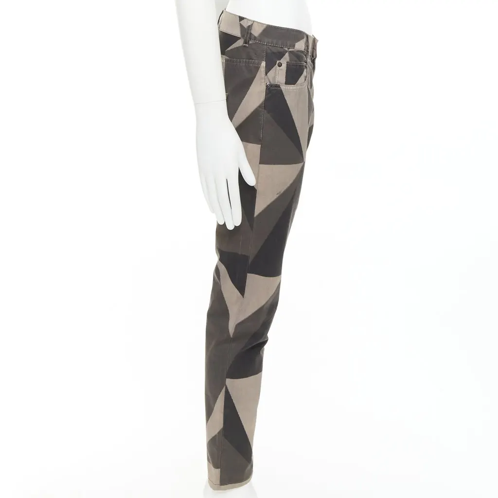 Rick Owens Island Geometric Detroit Khaki Cotton Fair - Model View