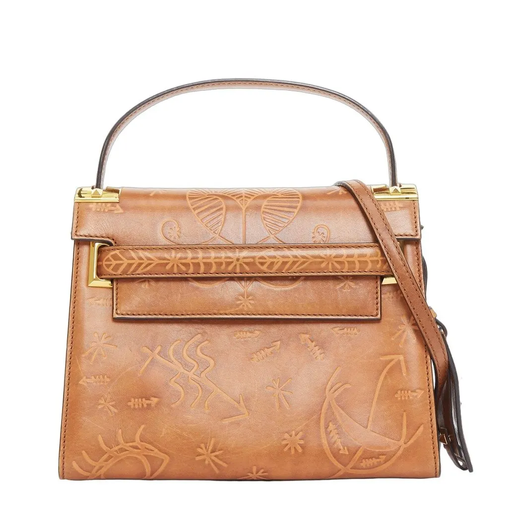 Valentino My Rockstud Brown Leather Good - Front View