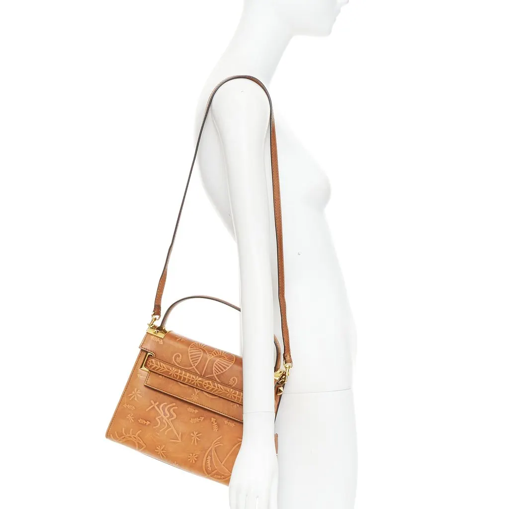 Valentino My Rockstud Brown Leather Good - Back View