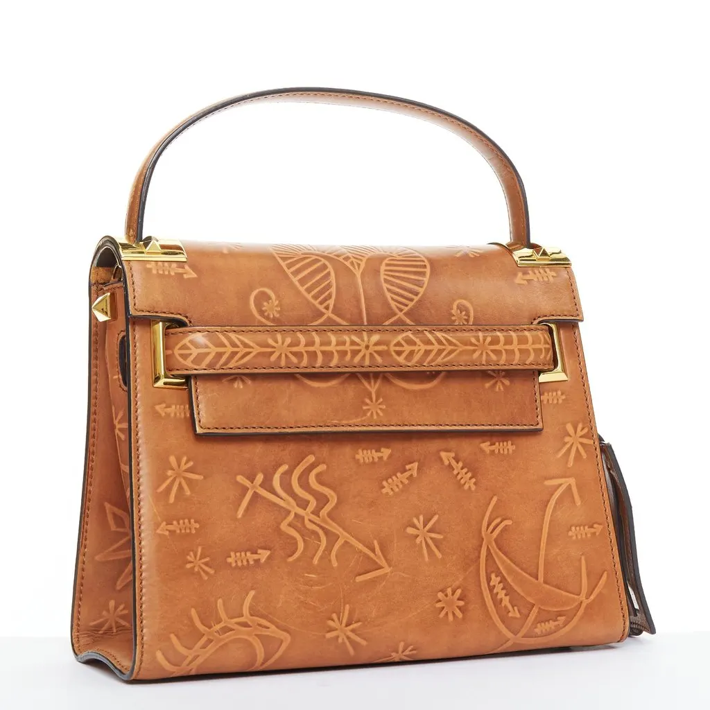 Valentino My Rockstud Brown Leather Good - Inside View