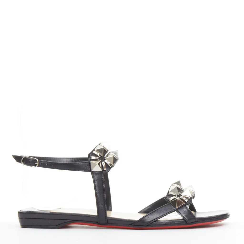 Christian Louboutin Galerietta Black Leather Good - Back View