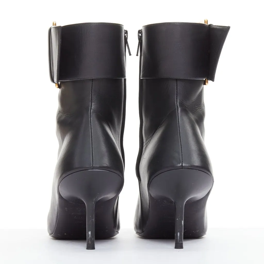 Balenciaga Essex 80mm Black Leather Fair - Box View