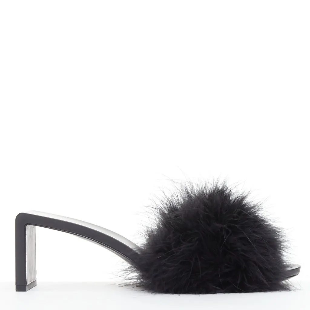 Balenciaga Boudoir Black Fur Very good - Front View