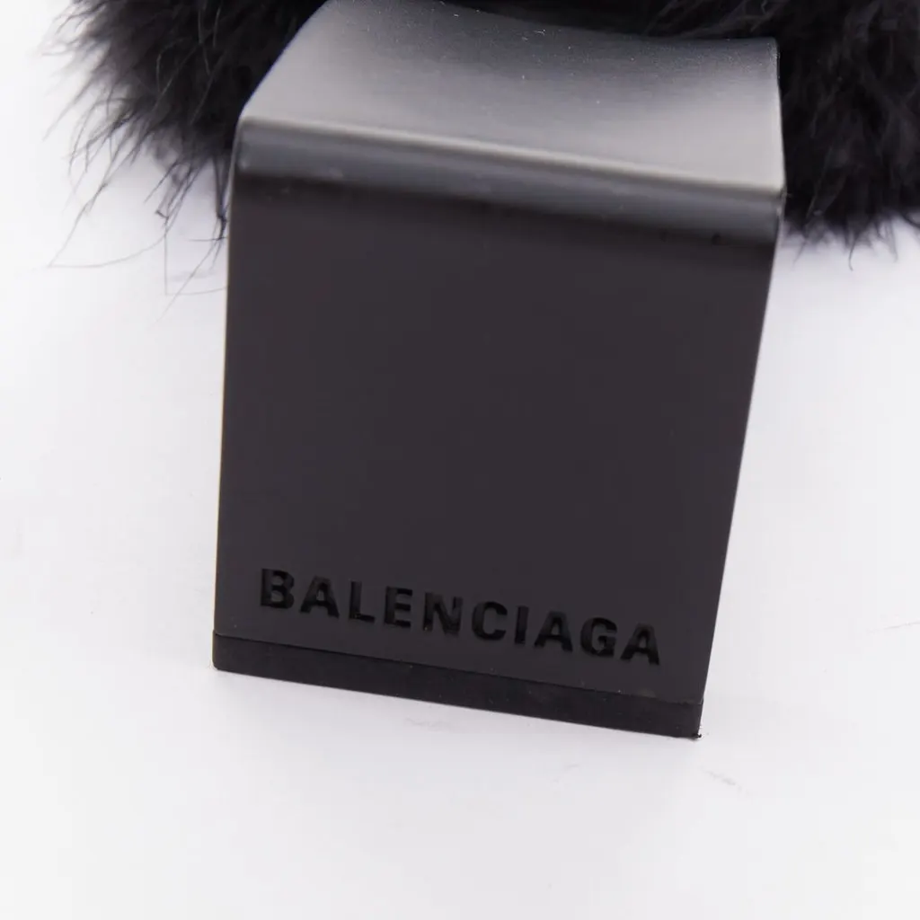 Balenciaga Boudoir Black Fur Very good - Back View