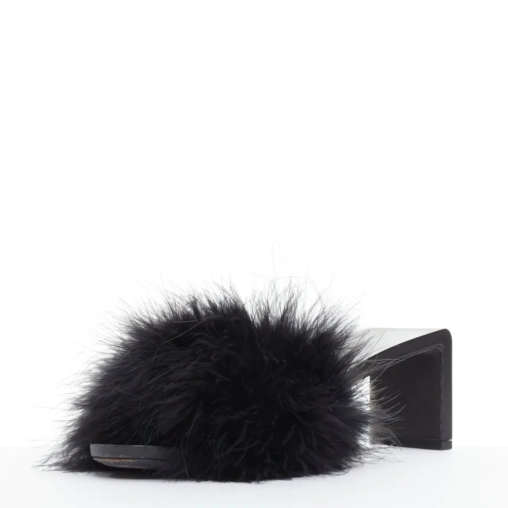 Balenciaga Boudoir Black Fur Very good - Box View