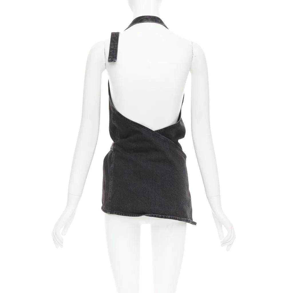 Balenciaga Grey Denim Dress Grey Denim Very good - Box View