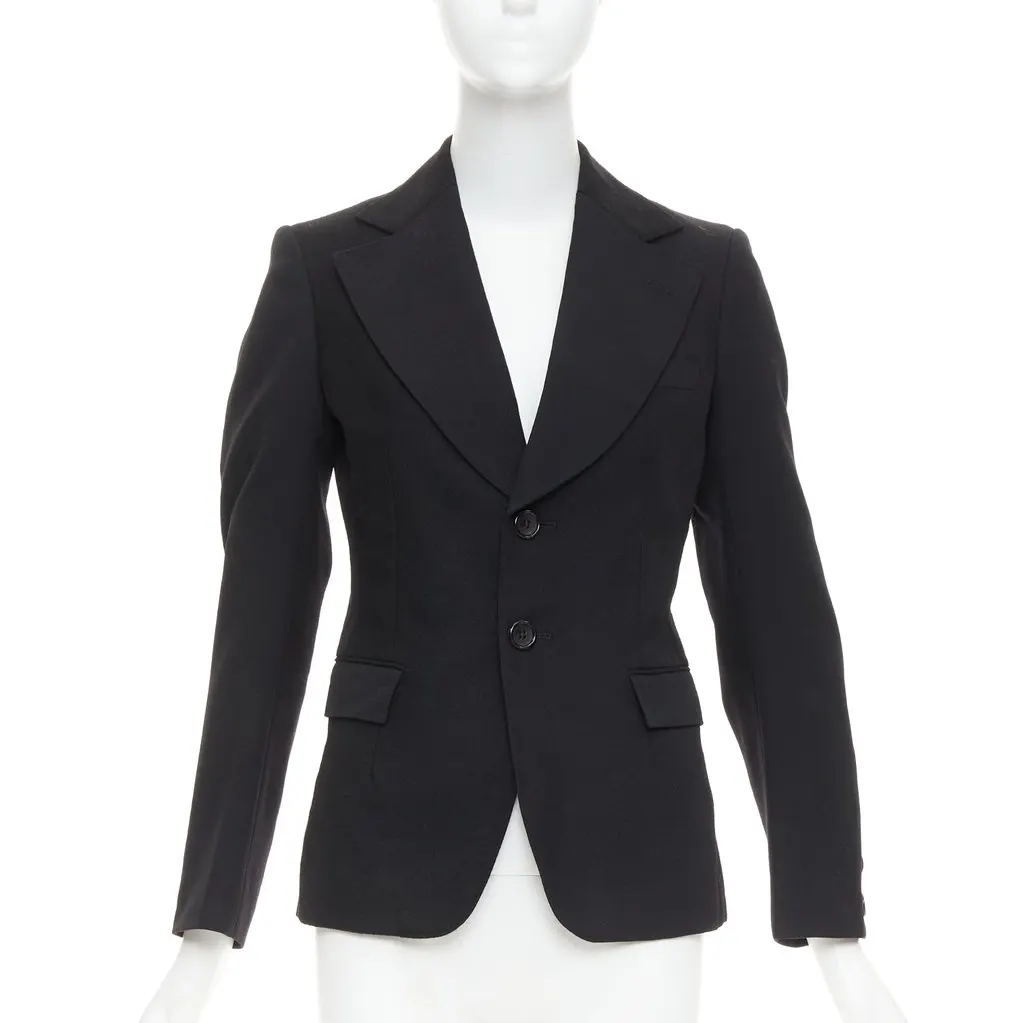 Junya Watanabe Black Wool Jacket Black Wool Very good - Front View