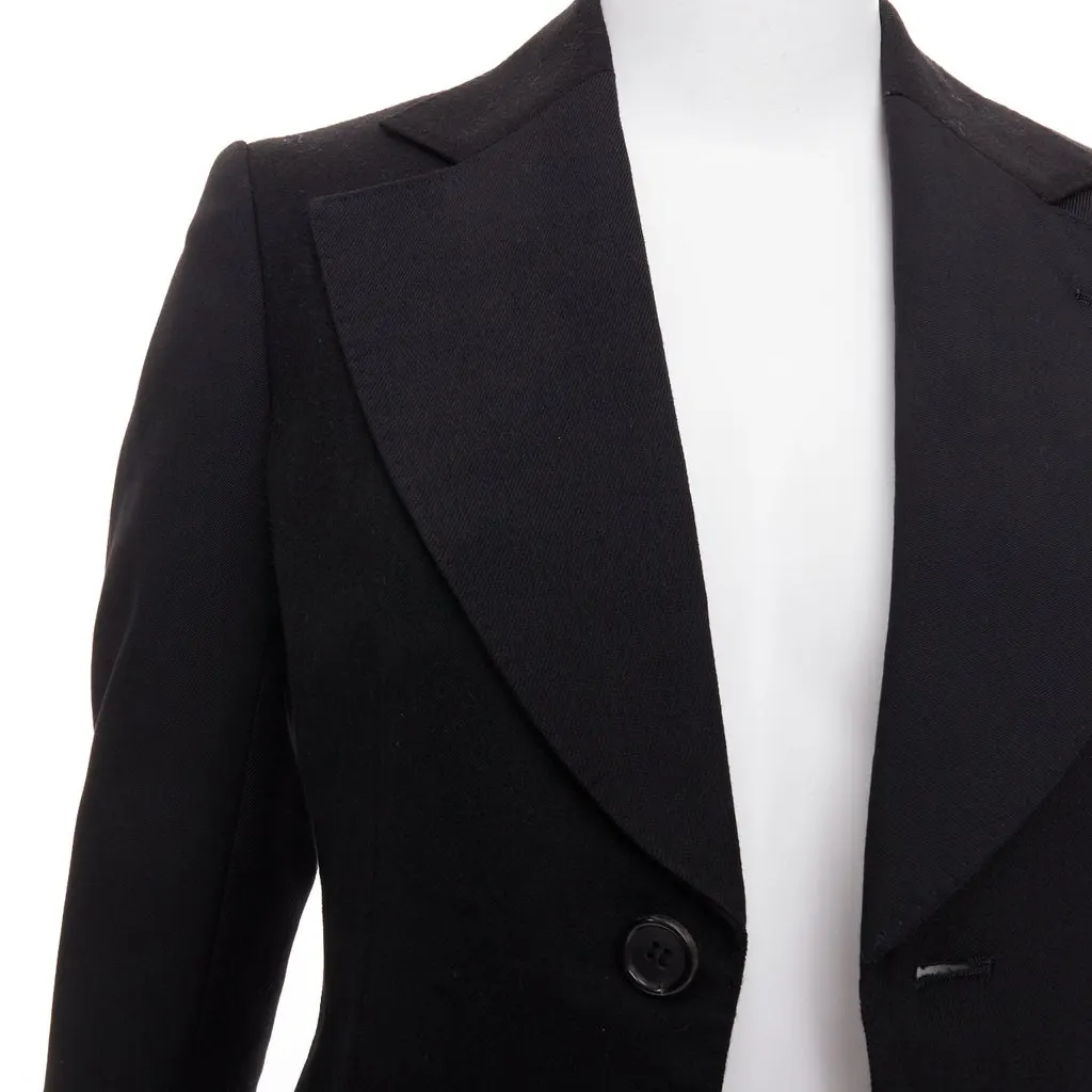 Junya Watanabe Black Wool Jacket Black Wool Very good - Back View
