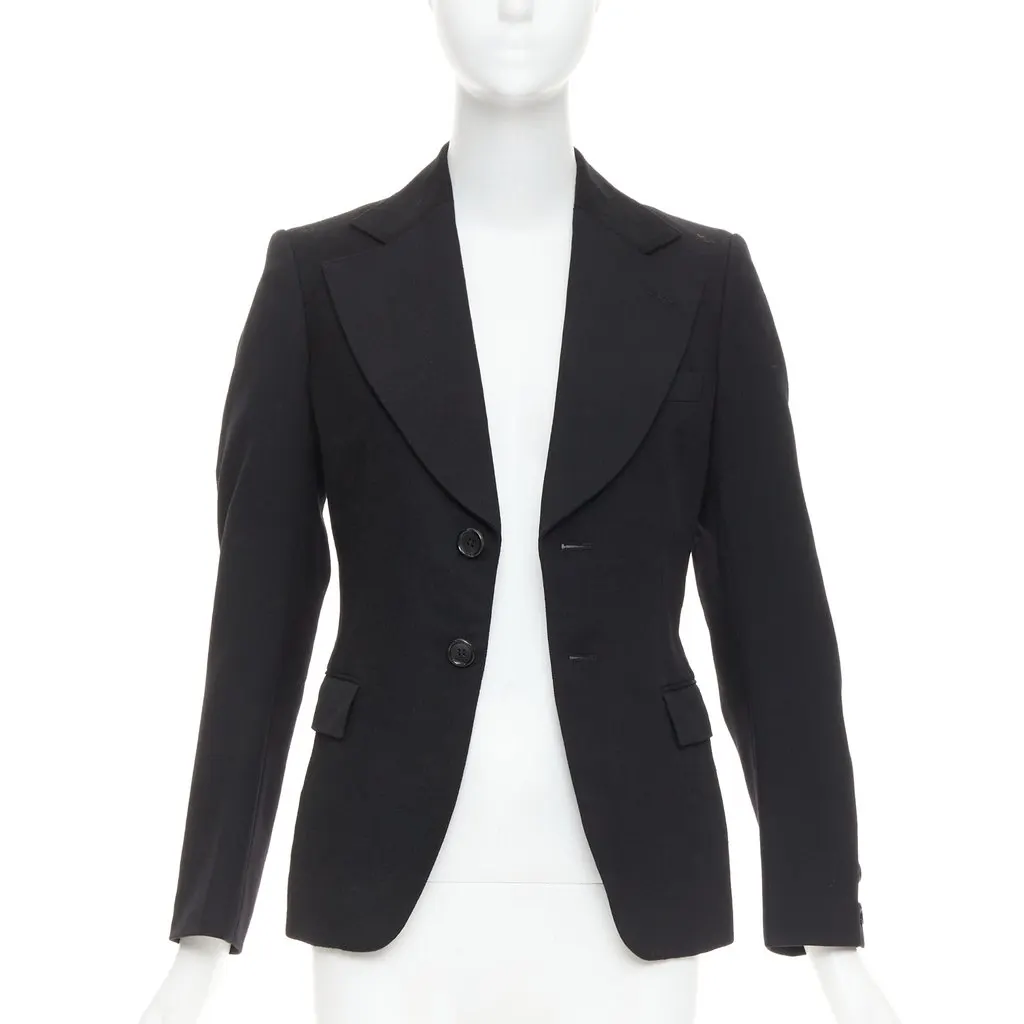 Junya Watanabe Black Wool Jacket Black Wool Very good - Inside View