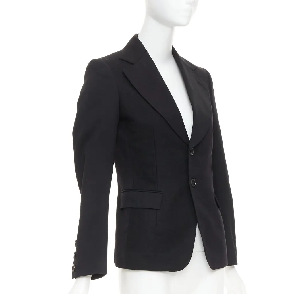 Junya Watanabe Black Wool Jacket Black Wool Very good - Model View