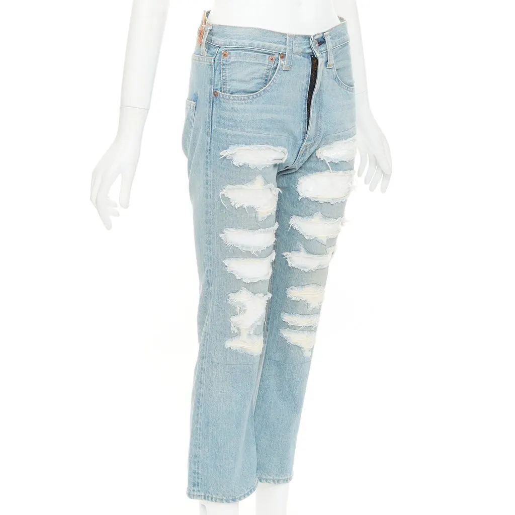 Junya Watanabe Blue Denim Jeans Blue Denim Very good - Inside View