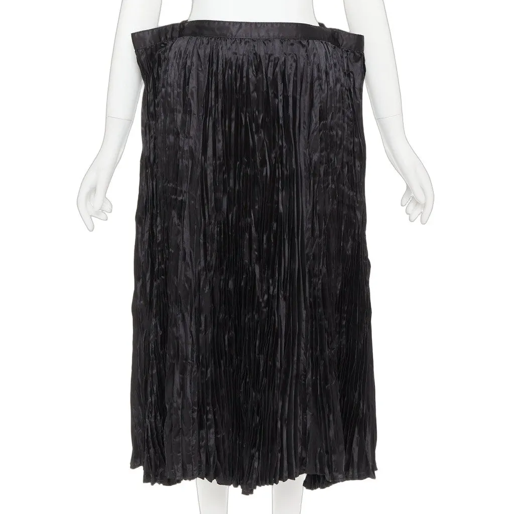 Junya Watanabe Black Polyester Skirt Black Polyester Very good - Front View