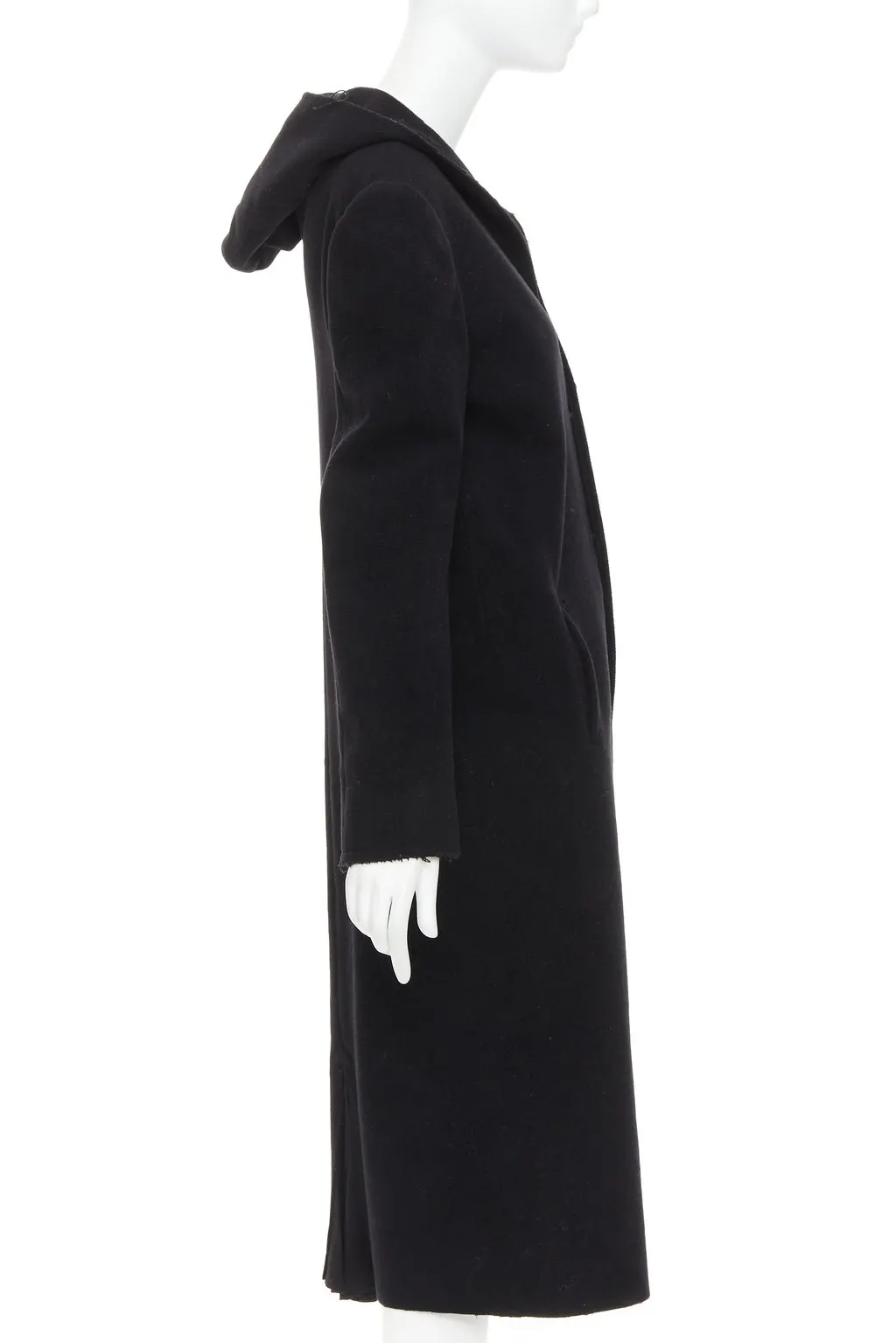 Yohji Yamamoto Black Wool Coat Black Wool Good - Box View