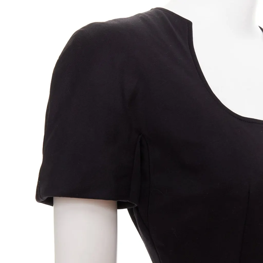 Alexander McQueen Black Cotton Dress Black Cotton Very good - Back View