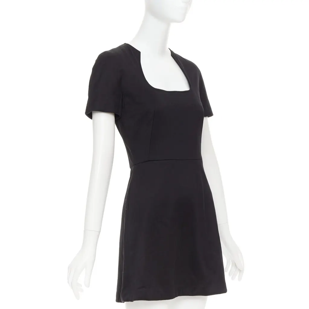 Alexander McQueen Black Cotton Dress Black Cotton Very good - Inside View