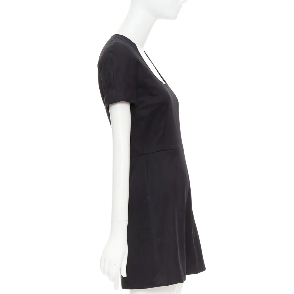 Alexander McQueen Black Cotton Dress Black Cotton Very good - Model View