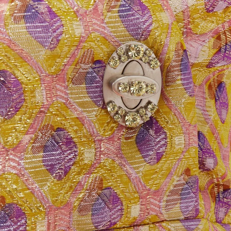 Miu Miu Yellow Silk Dress Yellow Silk Fair - Back View