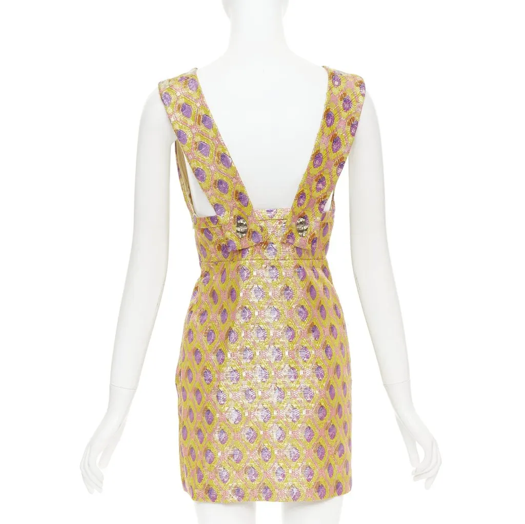 Miu Miu Yellow Silk Dress Yellow Silk Fair - Box View