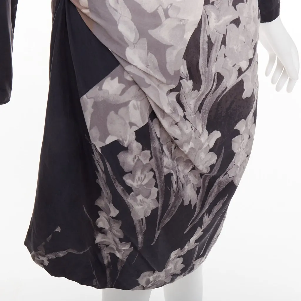 Dries Van Noten Black Silk Dress Black Silk Very good - Back View