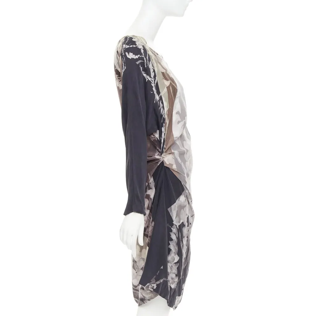 Dries Van Noten Black Silk Dress Black Silk Very good - Model View