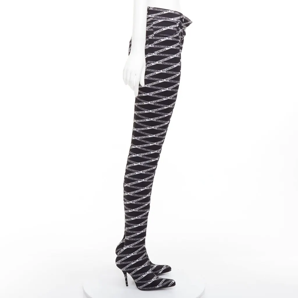 Balenciaga Black Polyester Boots Black Polyester Very good - Inside View