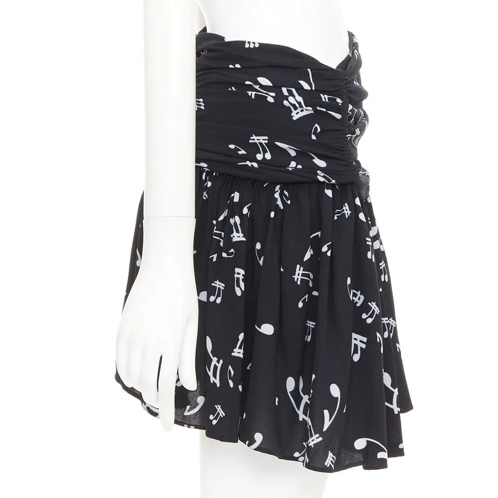 Miu Miu Black Viscose Skirt Black Viscose Fair - Model View