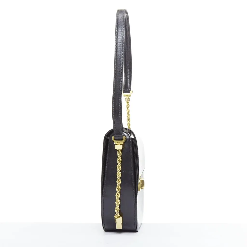 Bally Black Leather Handbag Black Leather Good - Model View