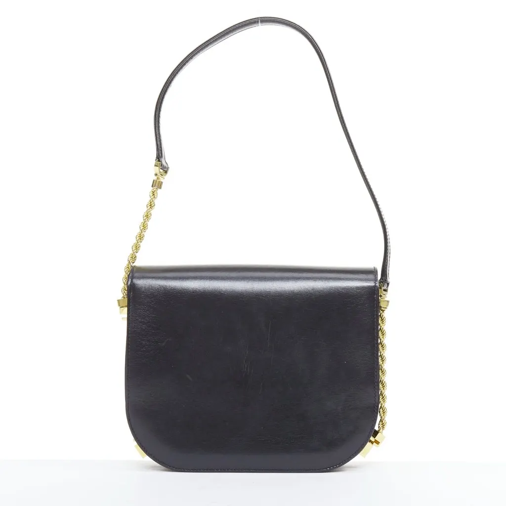 Bally Black Leather Handbag Black Leather Good - Box View