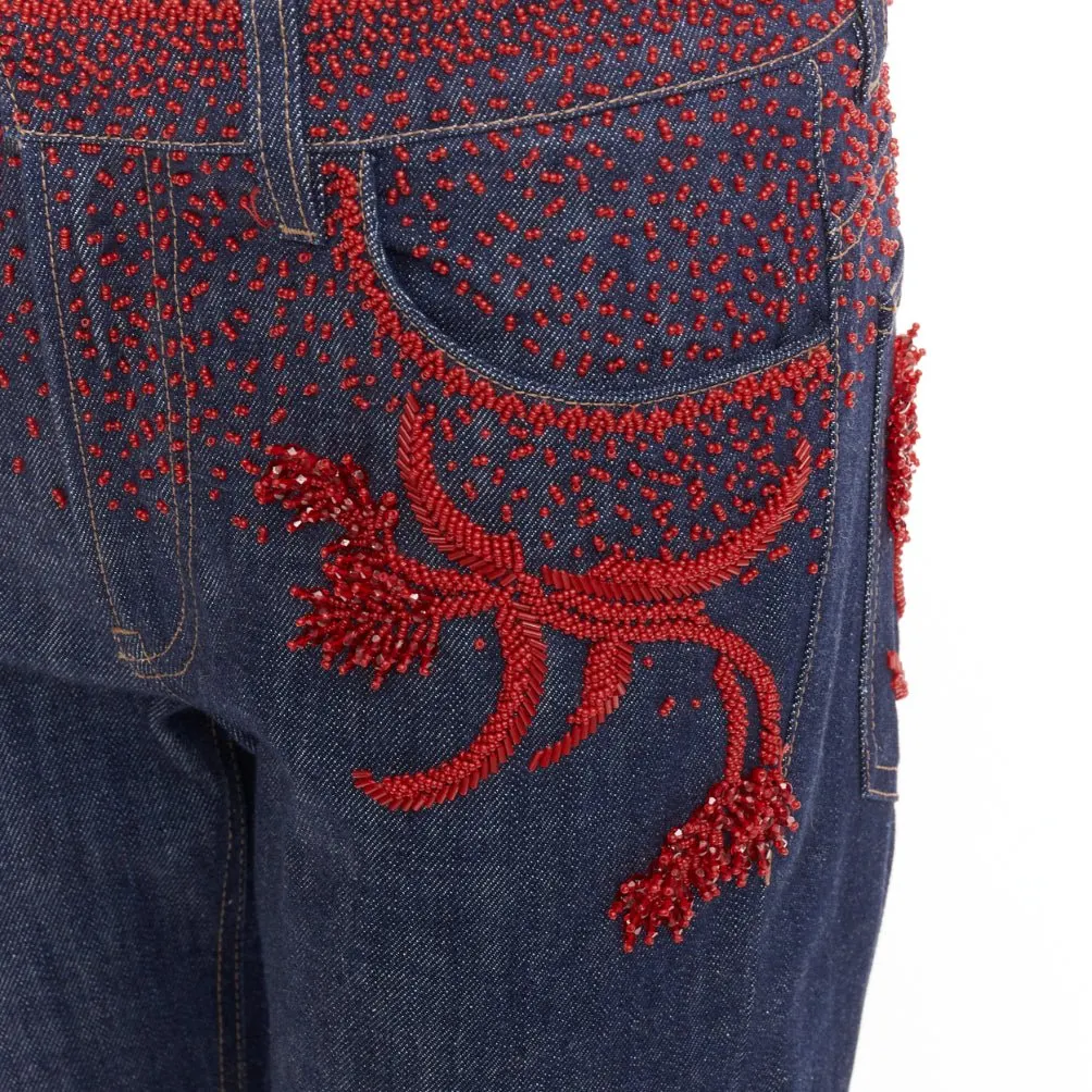 Prada Blue Cotton Jeans Blue Cotton Very good - Back View