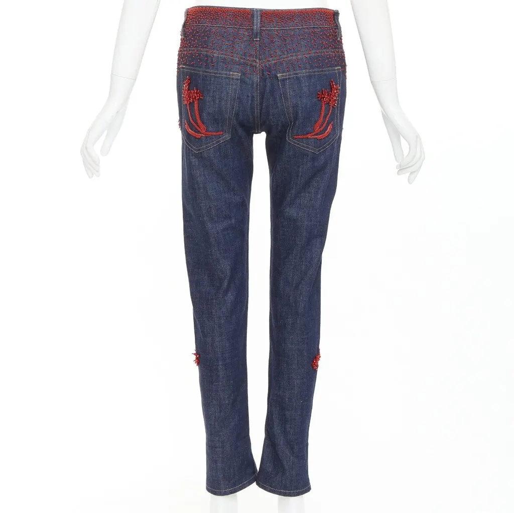 Prada Blue Cotton Jeans Blue Cotton Very good - Box View