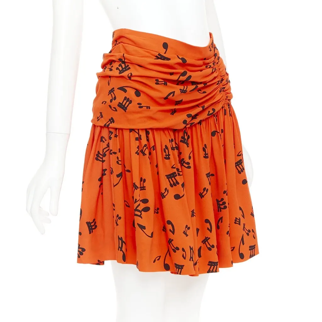 Miu Miu Orange Viscose Skirt Orange Viscose Very good - Inside View