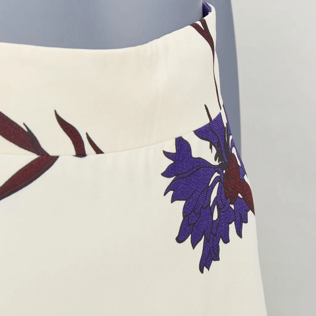 Miu Miu Ecru Viscose Skirt Ecru Viscose Very good - Back View