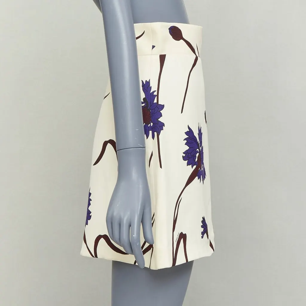 Miu Miu Ecru Viscose Skirt Ecru Viscose Very good - Model View