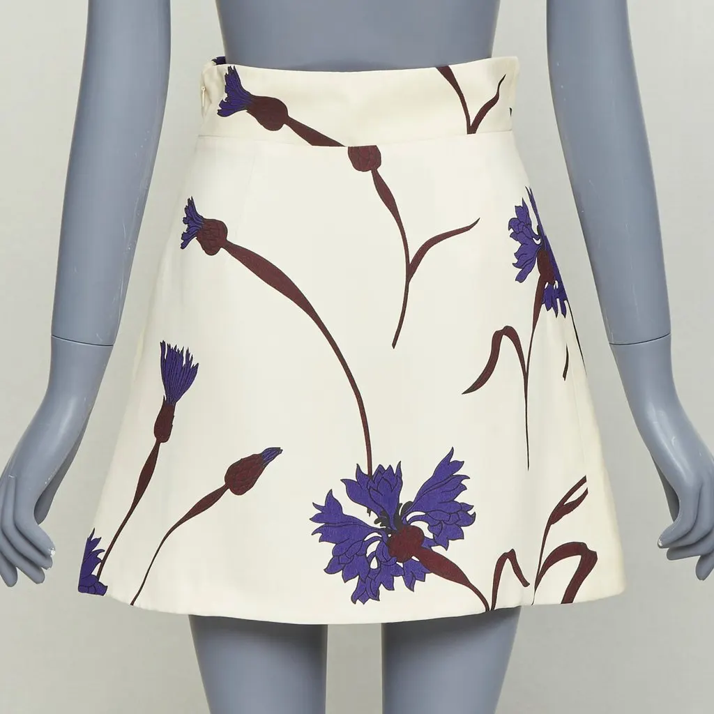 Miu Miu Ecru Viscose Skirt Ecru Viscose Very good - Box View