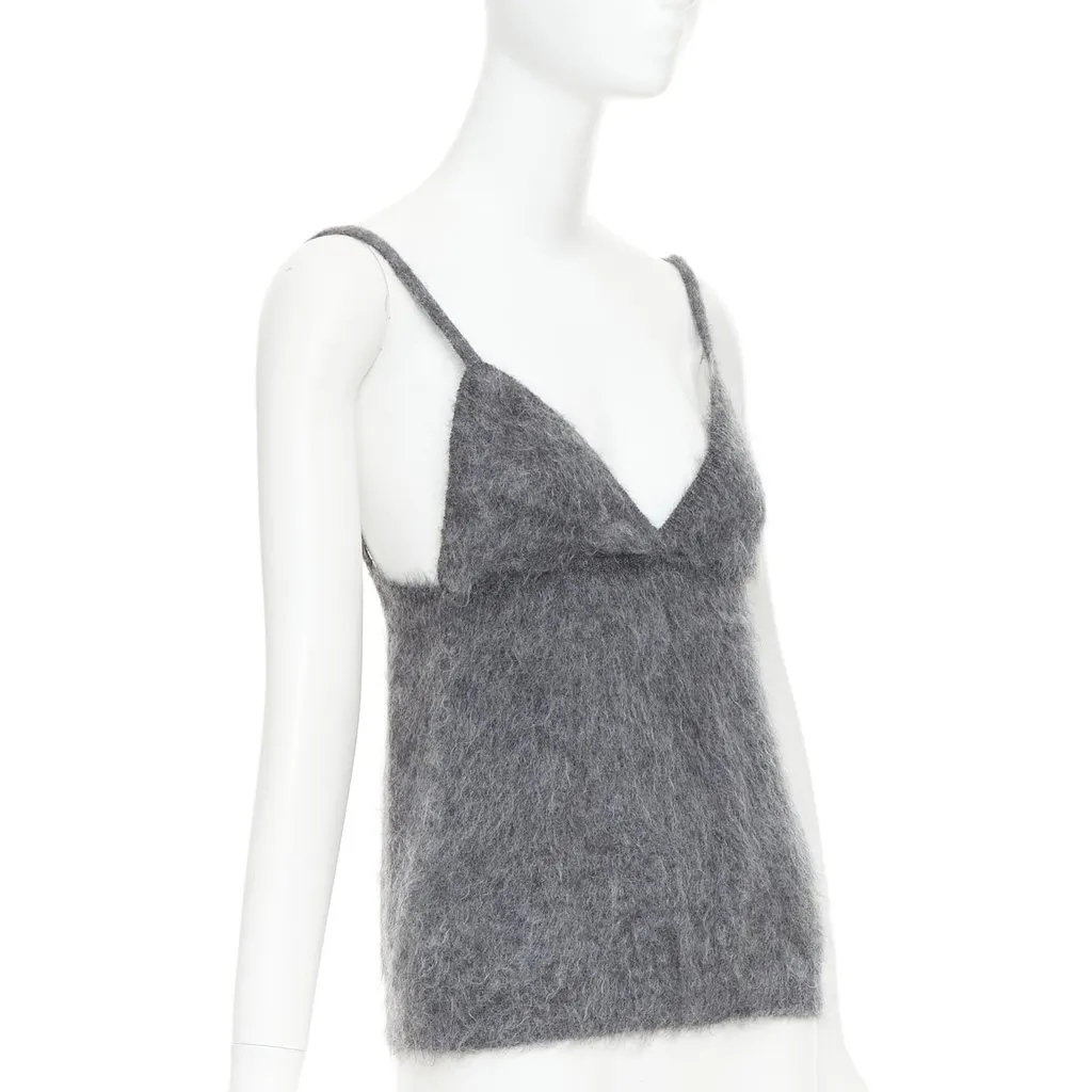 Prada Grey Wool Top Grey Wool Very good - Inside View