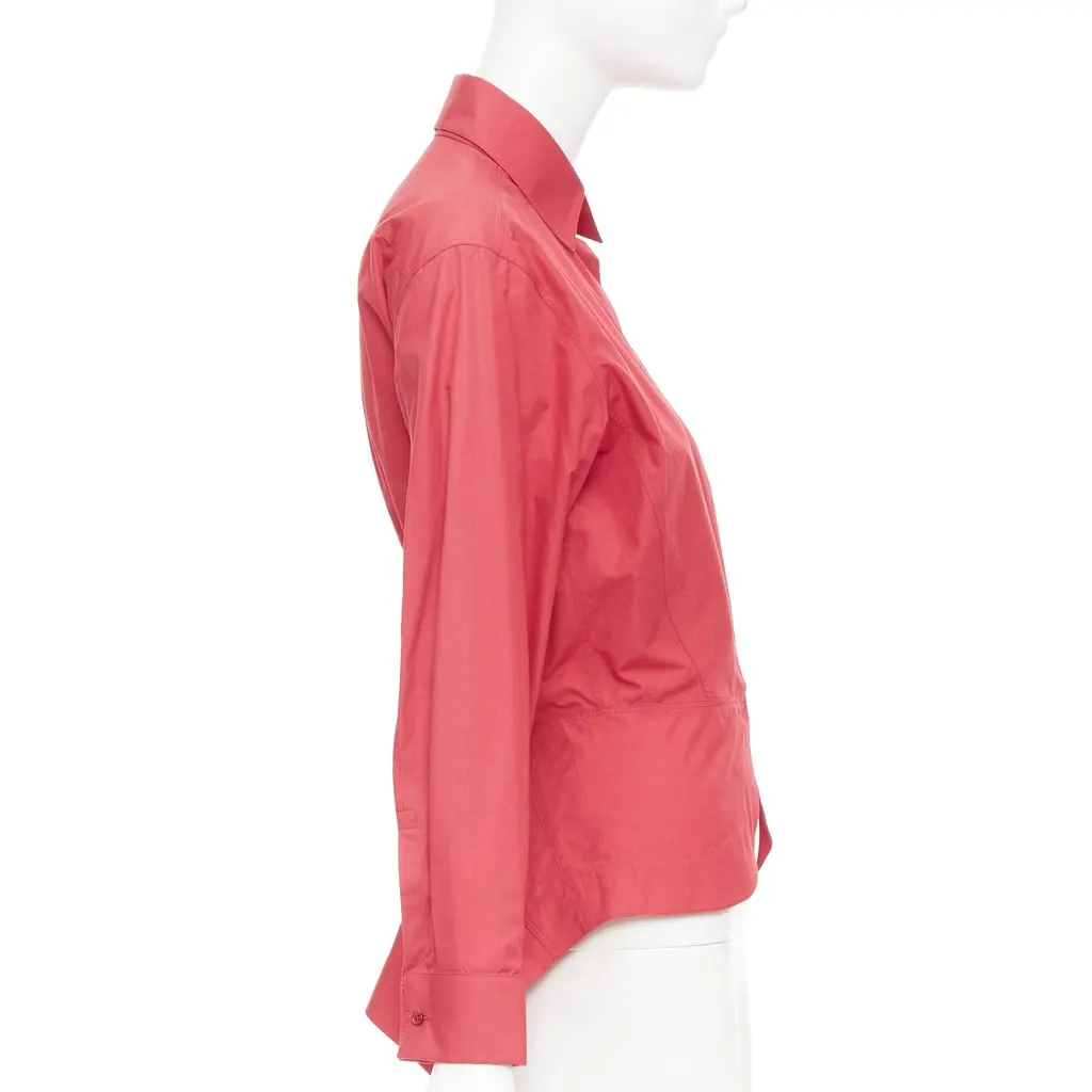 Alaïa Red Cotton Top Red Cotton Very good - Model View