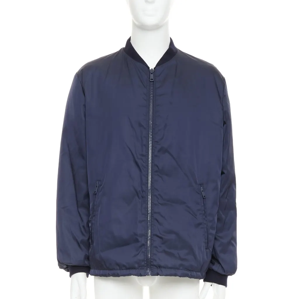 Prada Navy Coat Navy Very good - Front View
